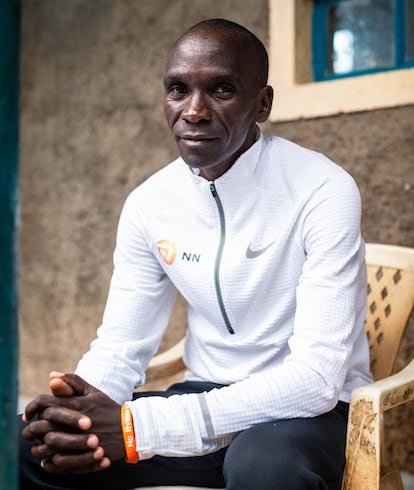 Eliud Kipchoge, en las instalaciones del NN Running Team en Kaptagat.