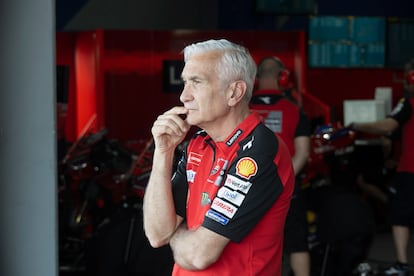 Davide Tardozzi, en el GP de Tailandia el pasado febrero.