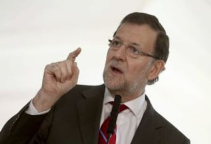 Mariano Rajoy, el día de la conmemoración del 36 aniversario de la Constitución.