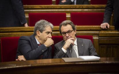 Homs, amb el president Mas.