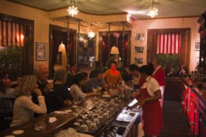 Interior de El Floridita, en La Habana.