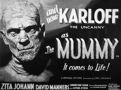 Cartel original de la película de 1932 'La momia'.