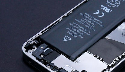 Batería de un iPhone de Apple