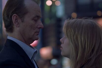 Scarlett Johansson y Bill Murray en Lost in Translation (Sofia Coppola, 2004).