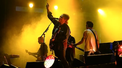 Robert Smith de The Cure en el festival Corona Capital en Ciudad de México, el 19 de noviembre.