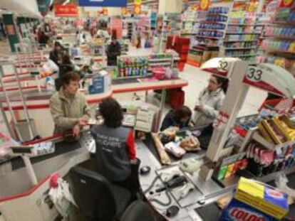 Un supermercado de Alcampo en Coia (Vigo).