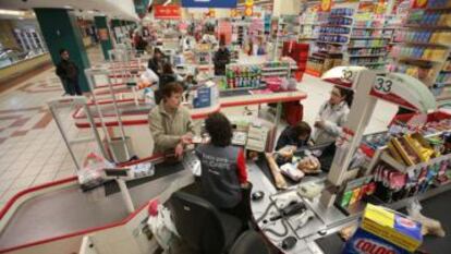 Un supermercado de Alcampo en Coia (Vigo).