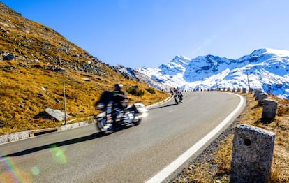 Motos en el puerto de Grossglockner, en los Alpes austriacos.