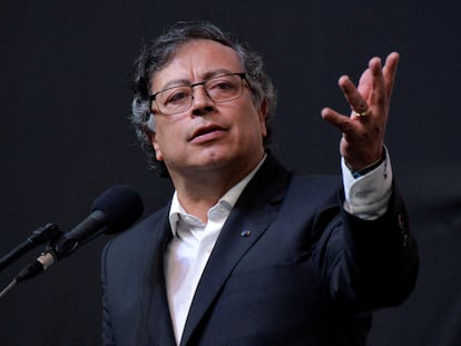 El presidente Gustavo Petro, en un evento en Bogotá, el 3 de agosto de 2023.