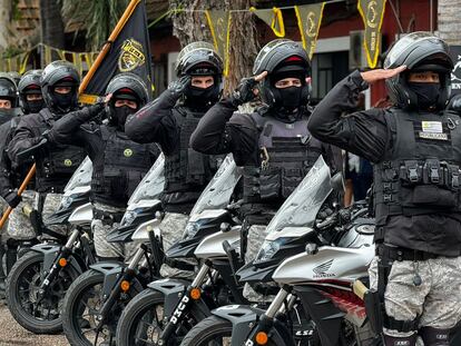 Integrantes de la Guardia Metropolitana de Uruguay, el pasado 1 de abril.