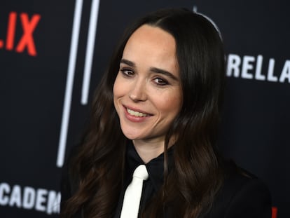 A atriz Ellen Page em Los Angeles em 2019.