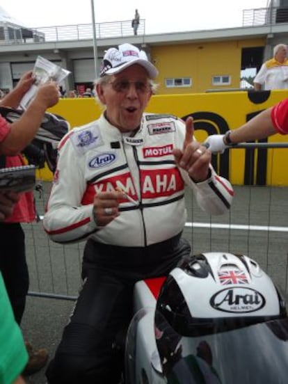 Phil Read, el mes de julio en el circuito de Sachsenring (Alemania).