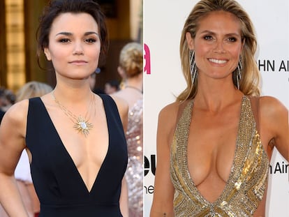Duelo de escotes de vértigo: ¿Samantha Barks o Heidi Klum?