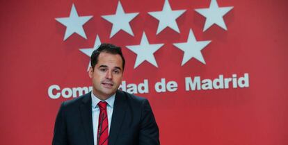 El vicepresidente de la Comunidad de Madrid, Ignacio Aguado.