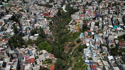 Vista de la cañada Río San Borja en la Alcaldía Álvaro Obregón, en Ciudad de México, el 1 de abril de 2023.