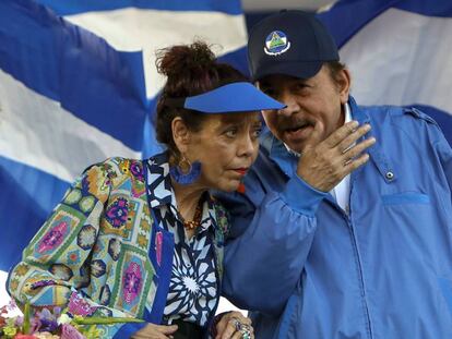 Daniel Ortega y Rosario Murillo en una foto de archivo. 