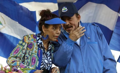 Daniel Ortega y Rosario Murillo en una foto de archivo. 