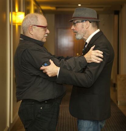 Paul Schrader (izquierda) y Jacques Audiard, ayer en Valladolid.