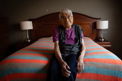 María Luisa Torres descansa en su habitación, en Querétaro.