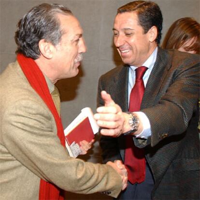 López Garrido y Zaplan, hoy en el Congreso.