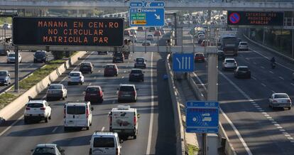 Restricciones en Madrid por la alta contaminación.