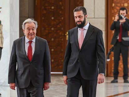 Guterres alaba la transición en Siria y llama a Israel a respetar su integridad territorial