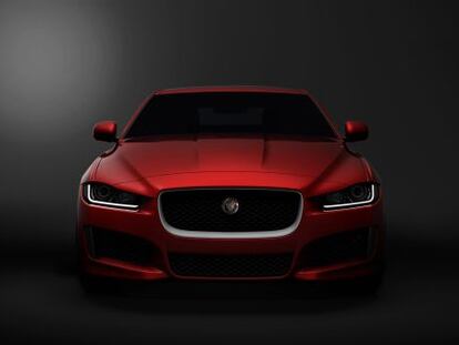 El rostro del nuevo XE, el pr&oacute;ximo turismo de tama&ntilde;o medio de Jaguar. 