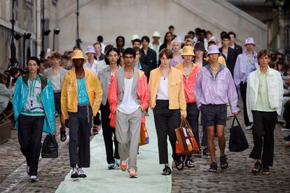 Desfile de la colección primavera/verano 2023 de Hermès en la semana de la moda masculina de París, el 25 de junio.