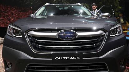 El nuevo Subaru Outback en el Salón de Nueva York de 2019.