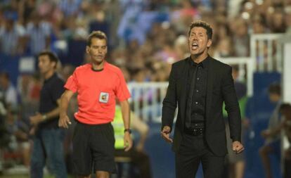 Simeone, en Butarque.