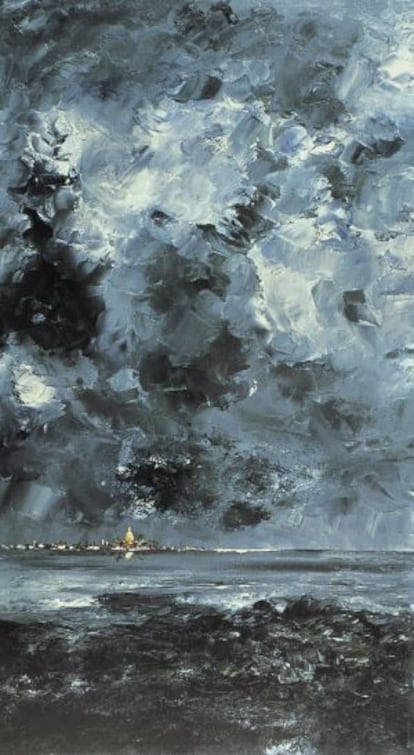 'La ciudad' (1904), cuadro de August Strindberg.
