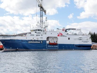 The 'Geo Barents,' the new rescue ship of Doctors Without Borders.