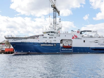 Vista exterior del 'Geo Barents', el nuevo buque de salvamento de Médicos Sin Fronteras. / Avra Fiala