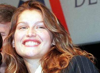 Laetitia Casta, cuando fue elegida Marianne.