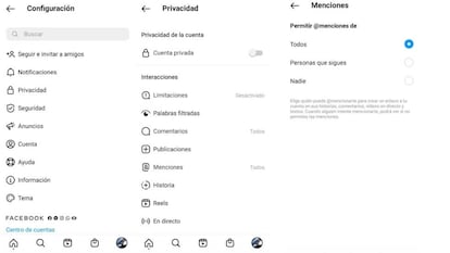 Pasos a seguir para evitar que te mencionen en Instagram