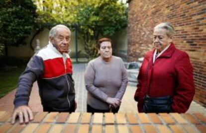 Ángel Varas, Pepita Ramírez y Loli Carrasco.