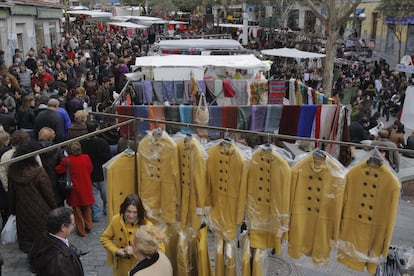 El Rastro antes de la crisis del coronavirus.