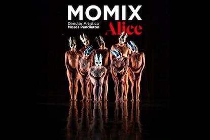 Cartel promocional del espectáculo 'Alice' de la prestigiosa compañía de danza MOMIX.