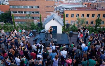 Concierto del domingo pasado en la azotea de La Casa Encendida.