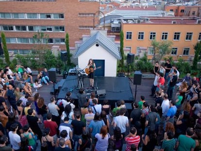 Concierto del domingo pasado en la azotea de La Casa Encendida. 