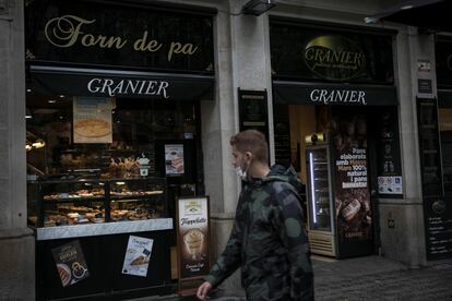 En la imagen una tienda de la cadena de panaderías Granier en la Calle Comte Urgell de Barcelona.