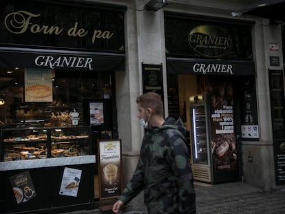 En la imagen una tienda de la cadena de panaderías Granier en la Calle Comte Urgell de Barcelona.