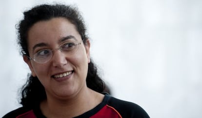 Maria Carmen, en un momento de la conversación.