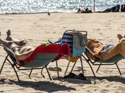 Turistas en Benidorm