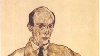 Schoenberg, en un retrato de Egon Schiele.