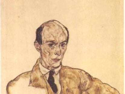 Schoenberg, en un retrato de Egon Schiele.