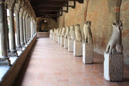 Gárgolas en el claustro del Musée des Augustins, en Toulouse.