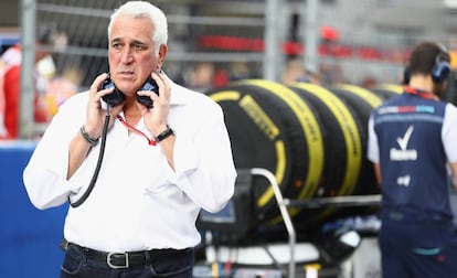 Lawrence Stroll en el Gran Premio de Fórmula 1 en Sochi, Rusia, en 2018. 