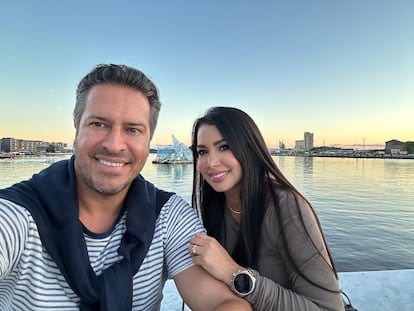 Fotos de Luz Correa y su esposo, Gustavo Rivero, disfrutando de Europa. Cedidas por ellos.