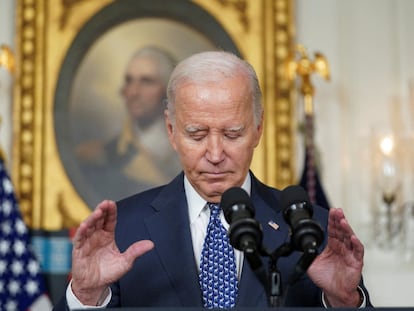 El presidente de Estados Unidos, Joe Biden, este jueves en la Casa Blanca.